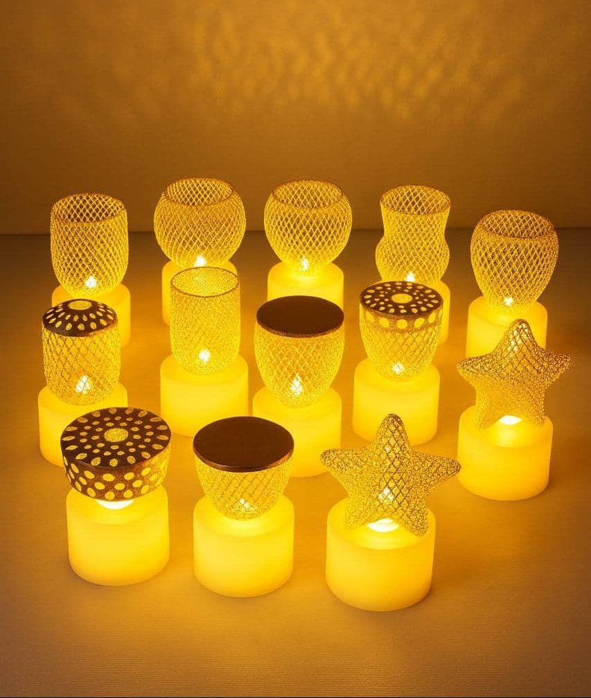 Mini Golden LED Candles